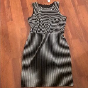 Black/White Stripe Dress - Size 8